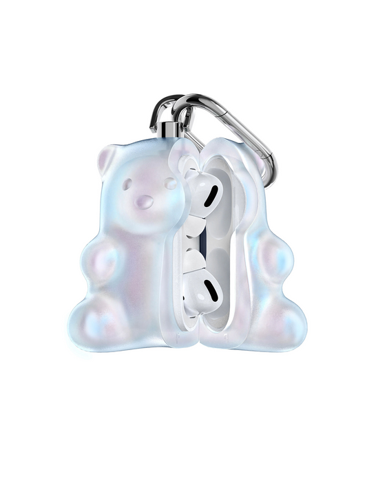 Holographic Bear Earphone Case