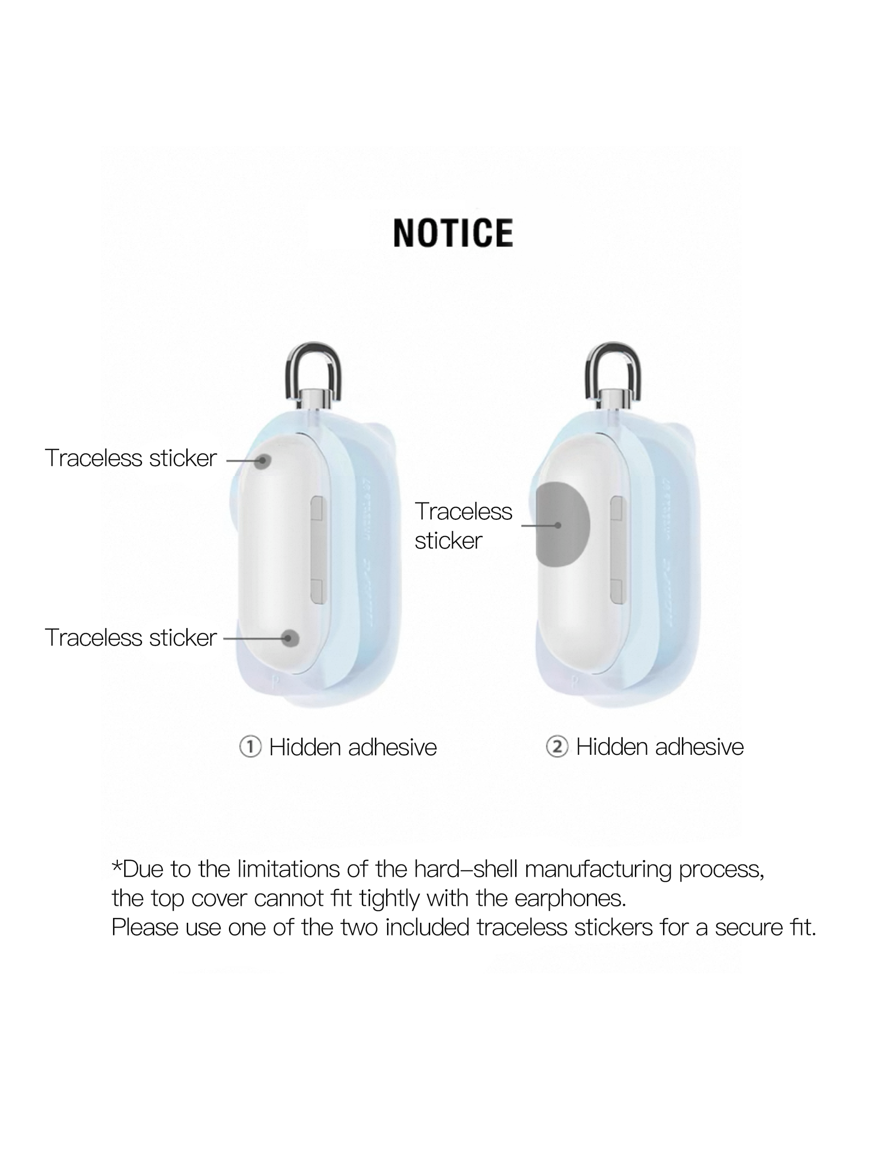 Transparent Bear Protective Case